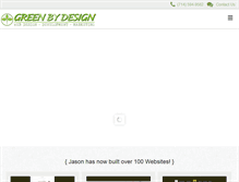 Tablet Screenshot of greenbydesignmarketing.com